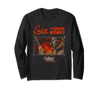 Fallout Video Game Enjoy Your Stay New Vegas Barbed Wire Langarmshirt