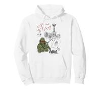 Fallout Video Game New Vegas Sketches Enjoy Your Stay Pullover Hoodie