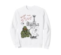 Fallout Video Game New Vegas Sketches Enjoy Your Stay Sweatshirt