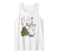 Fallout Video Game New Vegas Sketches Enjoy Your Stay Tank Top