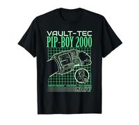 Fallout Video Game Pip-Boy 2000 Interface Retro Graphic T-Shirt