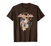 Fallout Video Game Retro Nuka Cola Ad T-Shirt, Herren, Braun, M