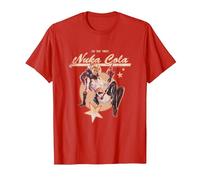 Fallout Video Game Retro Nuka Cola Ad T-Shirt, Herren, Rot, XL