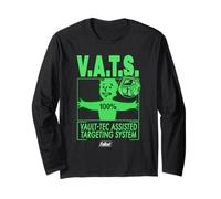 Fallout Video Game V.A.T.S. Retro Vault-Tec Pip Boy Langarmshirt