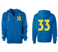 Fallout Zipper Hoodie "Vault 33" Blue Size XL
