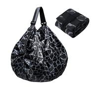 Faltbare Einkaufstaschen, wiederverwendbare faltbare Einkaufstasche, Reisen tragbaren Tasche mit einer Schulter, Leopard Umhängetasche zum Einkaufen, Reisen, Outdoor, Camping (Leopardenmuster)