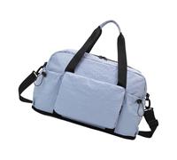 Faltbare Reisetasche, erweiterbar, große Kapazität, wasserabweisend, mit separaten Fächern für Nass- und Trocken-Fächer für Fitness, blau, 27*23*47