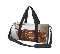 Faltbare Reisetasche für Wochenende und Übernachtungen, mit Hirschen, große Kapazität, Sporttasche, leicht, für Männer und Frauen, Schwarz, Einheitsgröße, schwarz, Talla única