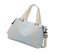 Faltbare Schultertasche mit großer Kapazität, mit separater Aufbewahrung für Nass- und Trocken, ideal für Fitnessausrüstung, Reisen, wichtige Reisetasche mit großer Kapazität, blau, Mass Beauty