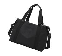 Faltbare Schultertasche mit großer Kapazität, mit separater Aufbewahrung für Nass- und Trocken, ideal für Fitnessausrüstung, Reisen, wichtige Reisetasche mit großer Kapazität, Schwarz , Mass Beauty