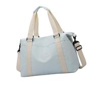 Faltbare Schultertasche mit großer Kapazität, mit separater Aufbewahrung für Nass- und Trocken, ideal für Fitnessausrüstung, Reisen, wichtige Reisetasche mit großer Kapazität, blau, Mass Beauty