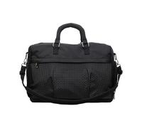 Faltbare Sporttasche, erweiterbar, Reisetasche, große Kapazität, Handtasche, Übernachtung, Schultertasche, für Damen und Herren, Trocken- und Nass-Trennung, Oxford-Stoff, Schwarz