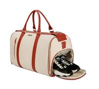 Faltbare Taschen für Reisen - große Aufbewahrungstasche mit Reißverschluss, wasserdichte Reisetasche, leicht, für Camping, Schwimmen, Fitnessstudio, Sport und Reisen, weiß, riferimento
