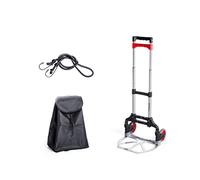 Faltbarer Einkaufstrolley aus Aluminiumlegierung, leicht, tragbar, für Lebensmittel, Gepäck, Familienreisen und Büro, kompakt und langlebig, zusammenklappbar