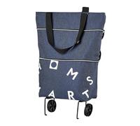 Faltbarer Einkaufstrolley aus robustem Oxford-Gewebe, zusammenklappbar, mit weichen Rädern