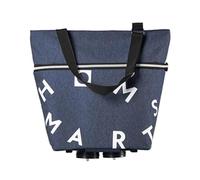 Faltbarer Einkaufstrolley aus robustem Stoff mit Oxford-Stoffrollen für einfache Lagerung, Jeansblau, G