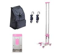 Faltbarer Einkaufswagen mit Rollen, leichter zusammenklappbarer Trolley für einfachen Transport und Lagerung