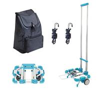 Faltbarer Einkaufswagen mit Rollen, leichter zusammenklappbarer Trolley für einfachen Transport und Lagerung