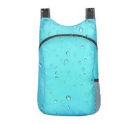 Faltbarer Rucksack - kleine, leichte Aufbewahrungstasche, ultraleicht, Wandern, Fitnessstudio, Reisen, Einkaufen, Outdoor, Camping, Alltag, Radfahren, Angeln, blau, Beziehen Sie sich auf die