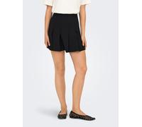 Faltenrock ONLY "ONLFILLA PLEATED SKIRT JRS", Damen, Gr. L (40), schwarz, Jersey, Obermaterial: 73% Viskose, 22% Polyester, 5% Elasthan, unifarben, kurz, Röcke Faltenrock (18852659-L)