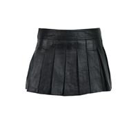 Faltenrock RICANO "Lederrock Pleated Skirt", Damen, Gr. L, schwarz, Obermaterial: 100% Lammnappaleder LANA., normal mini, Röcke, Handgefertigt aus echtem Leder (44692926-L) schwarz