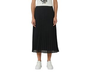 Faltenrock S.OLIVER BLACK LABEL, Damen, Gr. 40, schwarz, Web, Obermaterial: 100% Polyester. Futter: 100% Viskose, unifarben, normal 3/4-Länge, Röcke, mit elastischem Bündchen (41446700-40) schwarz