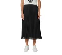 Faltenrock S.OLIVER BLACK LABEL, Damen, Gr. 46, schwarz, Web, Obermaterial: 100% Polyester. Futter: 100% Viskose, unifarben, normal 3/4-Länge, Röcke, mit elastischem Bündchen (41446700-46) schwarz