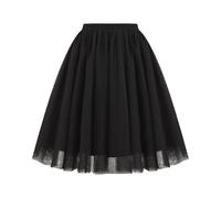 Faltenrock Tüllrock Asymmetrisch Röcke Damen Pfau Kostüm, Tüllrock Kurzer Skater Röcke Midirock Sommerrock, Schwarz Blau Grün Rock Tüll Unterrock Faschingskostüme Karneval Party Cosplay