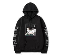 famesale Anime Death Note Hoodie L·Lawliet Hoodie Cosplay Kostüm Unisex Langarm Pullover Sweatshirt für Männer/Frauen/Jugendliche