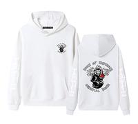 famesale Death Note Hoodie Anime Shinigami Ryuk Cosplay Kostüm Bedruckter Pullover Langarm Kapuzenpulli Manga Pullover Tops für Damen Herren