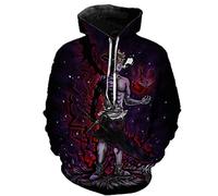 famesale Unisex Anime Black Clover Lässige Langarm Kapuzenpullover Asta Reißverschluss-Sweatshirts
