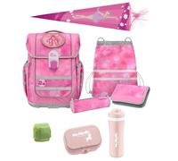 Familando Ballerina Schulranzen Set für Mädchen 1. - 4. Klasse, McNeill Ergo Complete Schultasche, Ergonomisch, Leicht 1.150 Gramm, Geräumig 20 L Volumen, Nachhaltig (9-teilig mit Schultüte)