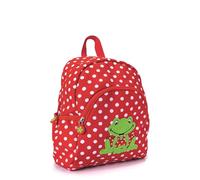 Familando Kinder Rucksack Die Spiegelburg Fröhliche Tupfen FROSCH für Kinder ab 2 Jahren; ergonomisch, stabil & leicht mit Brustgurt