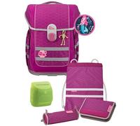 Familando - McNeill Ergo Complete Schulranzen Set - 6-teilig - Meerjungfrau - Ergonomisch & 3-Fach verstellbar - 1150g leicht mit 20L Volumen & Reflektoren - aus recyceltem Ocean Plastic