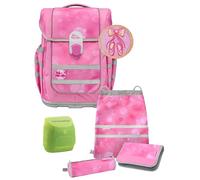 Familando - McNeill Ergo Complete Schulranzen Set - 6-teilig mit Federmappe - Ballerina - Ergonomisch & 3-Fach verstellbar - 1150g leicht mit 20L Volumen & Reflektoren - Für Grundschule ab 1. Klasse