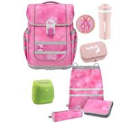 Familando - McNeill Ergo Complete Schulranzen Set - 8-teilig mit Lunch-Set - Ballerina - Ergonomisch & 3-Fach verstellbar - 1150g leicht mit 20L Volumen & Reflektoren - Für Grundschule ab 1. Klasse