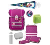 Familando - McNeill ERGO COMPLETE Schulranzen Set - 9-teilig mit Schultüte - Meerjungfrau - Ergonomisch & 3-fach verstellbar - 1150g leicht mit 20L Volumen & Reflektoren - aus recyceltem Ocean Plastic