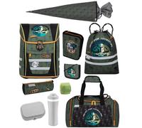 Familando - McNeill Teneris Schulranzen Set - 10-teilig mit Schultüte - Star Wars Mandalorian - Ergonomisch & Verstellbarer Brustgurt - 980g leicht mit 18L Volumen & Reflektoren - ab 1. Klasse