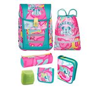 Familando - McNeill Teneris Schulranzen Set - 6-teilig mit Federmappe - Minnie Mouse - Ergonomisch & Verstellbarer Brustgurt - 980g leicht mit 18L Volumen & Reflektoren - Für Grundschule ab 1. Klasse