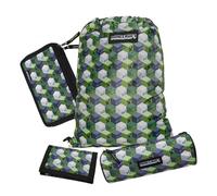 Familando - Minecraft Schul-Zubehör Set - 4-teilig mit gefüllter Federmappe, Schlamperetui, Turnbeutel & Geldbeutel - Perfekt passend zum Minecraft Schulranzen - Für echte Gamer ab der 1. Klasse