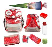 Familando - School Mood Timeless Air+ Schulranzen Set 10-teilig mit Schultüte - Sonder-Edition RB Leipzig - 980g leicht mit 23L Volumen - mit höhenverstellbarem System & Reflektoren - Ab 1. Klasse