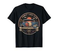 Family Lake Club Ponton Together On Water T-Shirt