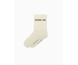 Famvibes - Mom College Wollsocken - Mama Familiensocken taupe