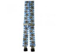 Fan-O-Menal Hosenträger mit Print - Edelweiss blau weiß Rauten - 06584-1