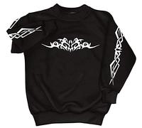 Fan-O-Menal Textilien Sweatshirt mit Print - Tattoo Tribal - 09073 Gr. S-4XL Farbe schwarz, Größe XXL