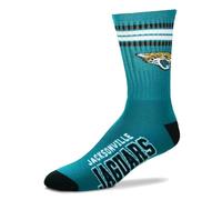 Fanatics For Bare Feet NFL Stripe Team Sock Socks Socken (DE/NL/SE/PL, Numerisch, 37, 42, Regular, Regular, Jacksonville Jaguars)
