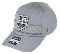 Fanatics Los Angeles Kings NHL Authentic Pro Home Ice Structured Curved Snapback Cap Grey - One-Size