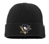 Fanatics - NHL Pittsburgh Penguins Core Cuffed Knit Beanie - Schwarz Farbe Schwarz, Größe One Size