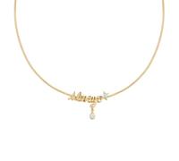 FANCIME Harry Potter x Kollaboration - Always Halskette - Gelb Plated Copper Pendant Halskette Schmuckgeschenke für Damen Mädchen