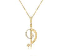 FANCIME Harry Potter x Kollaboration - Harry Potter Wand Halskette, Gelb Plated Copper Pendant Halskette Schmuckgeschenke für Damen Mädchen